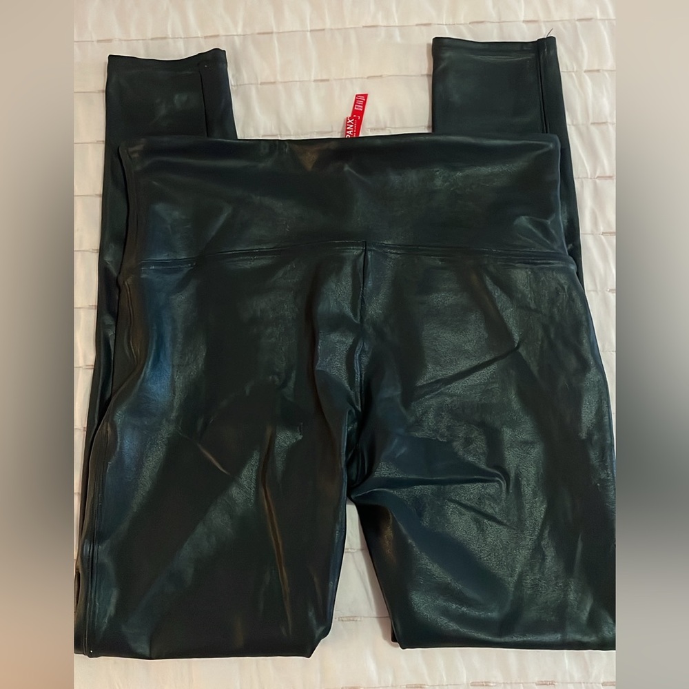 SPANX Faux Leather Legging Large Petite